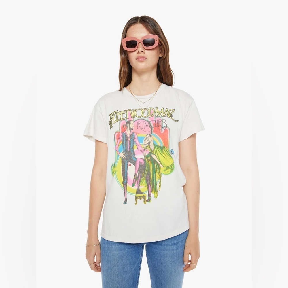 MadeWorn Fleetwood Mac Rumours Tee NWT Neutral Distressed XS Rare Sold Out